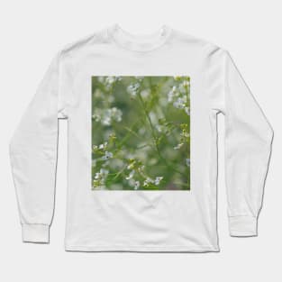 beautiful white wild flowers Long Sleeve T-Shirt